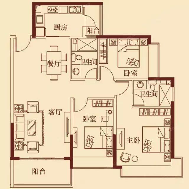 80平米楼房户型图_装修大户型楼房效果图_大户型装修效果