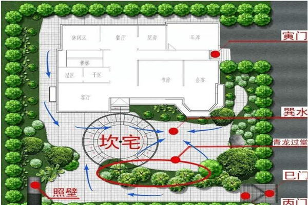 优质的风水设计可以打造一个美观别致的别墅庭院空间