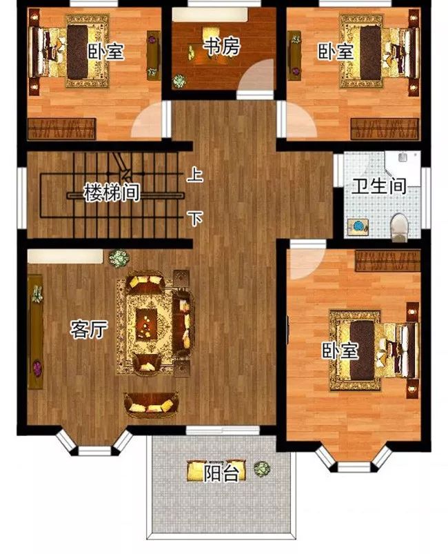 15万左右的农村三层带自建房设计图及效果图