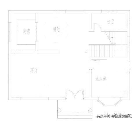 占地100平的农村自建房，二层、三层都有！